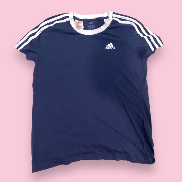 navy adidas tshirt - Picture 1 of 5